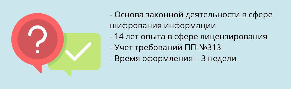 Почему нужно обратиться к нам? Россия Получить лицензию ФСБ на криптографию