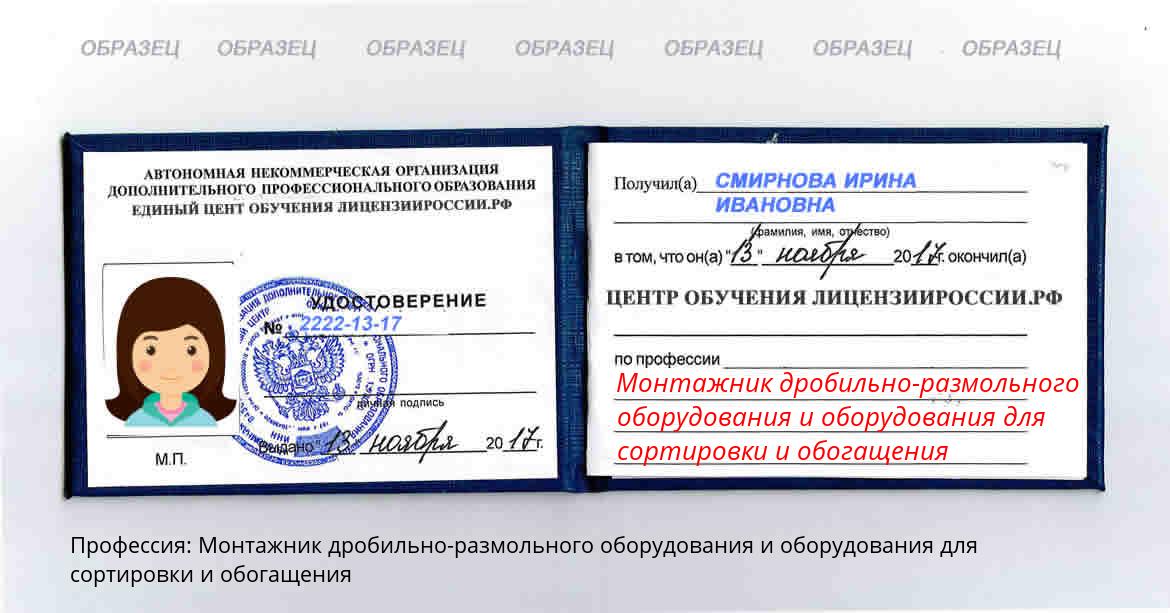 Монтажник дробильно-размольного оборудования и оборудования для сортировки и обогащения Россия